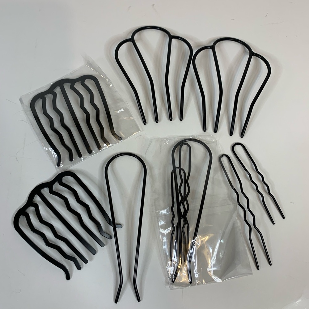 Black Hair Styling Pins Set